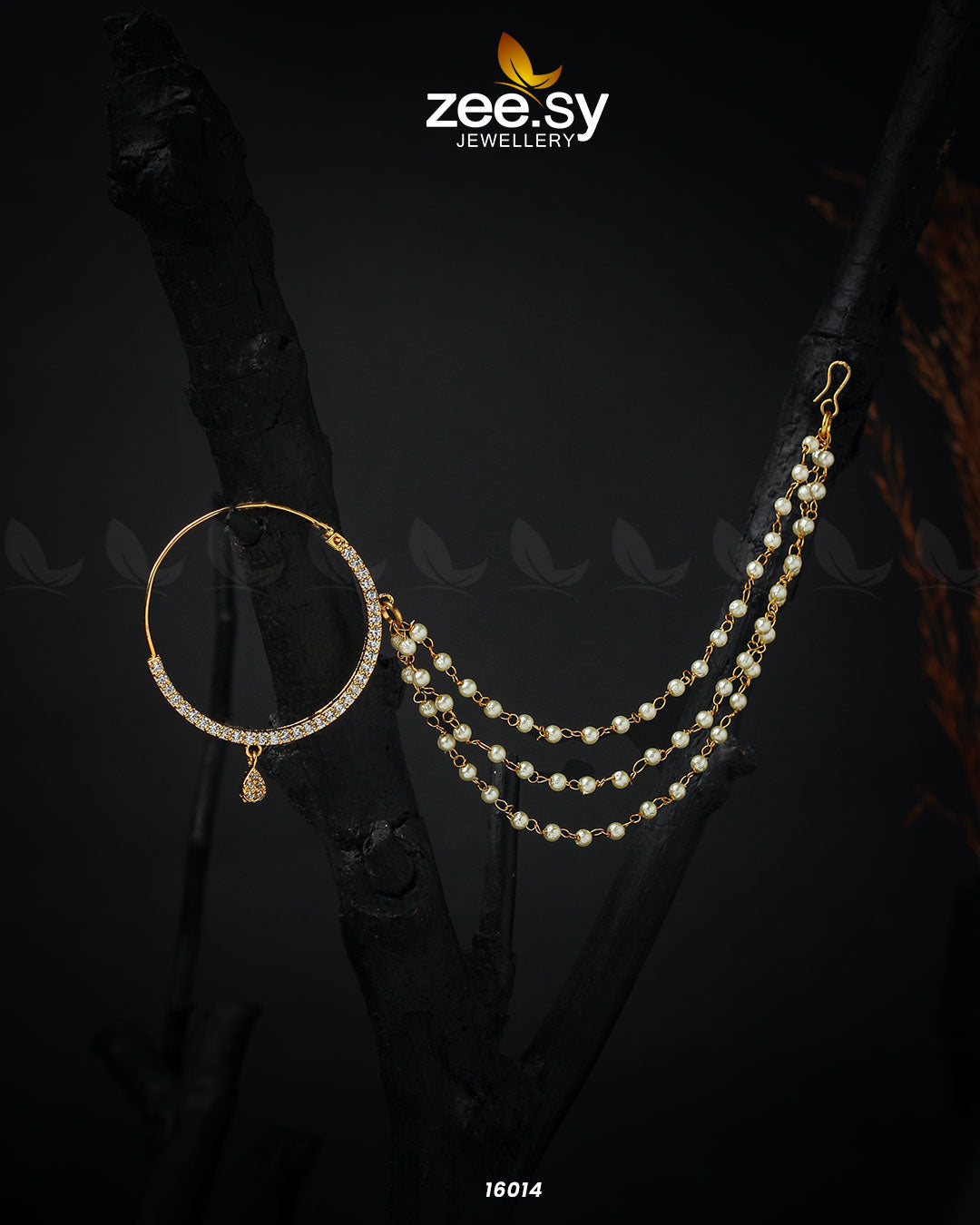 Bride Zircan Nose Ring - Libasekhas