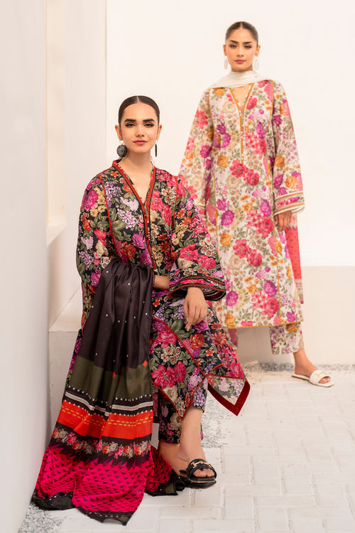 Baroque | Luxury Pret 24 | LAWN UF-666 - House Of Anaya