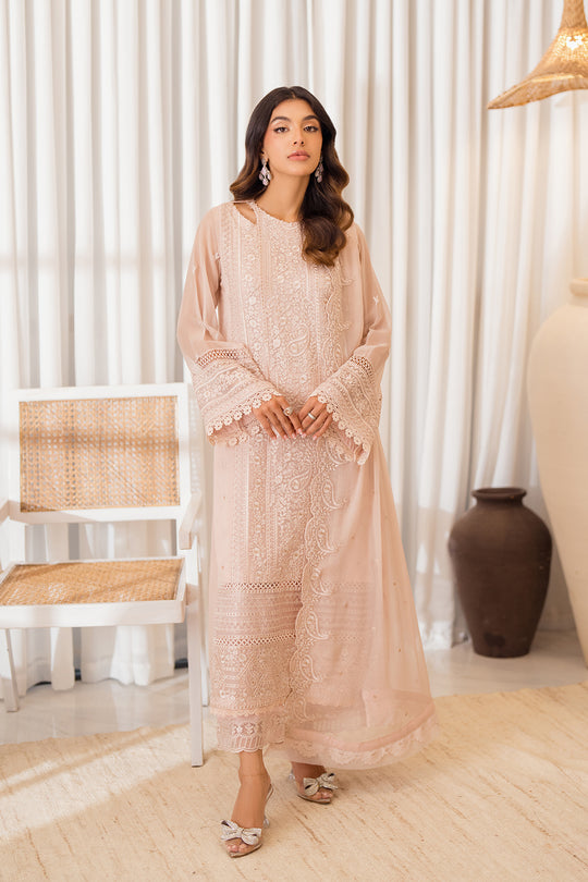 Azure | Ensembles Embroidered Formals | Rosy Glow - Riwayat-e-Khas