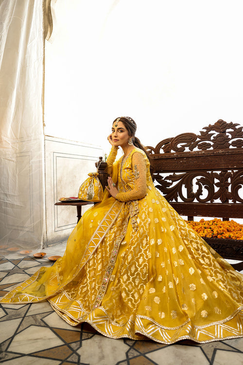 Maya | Eid Collection Cham Cham | KUNDAN ZARI - House Of Anaya
