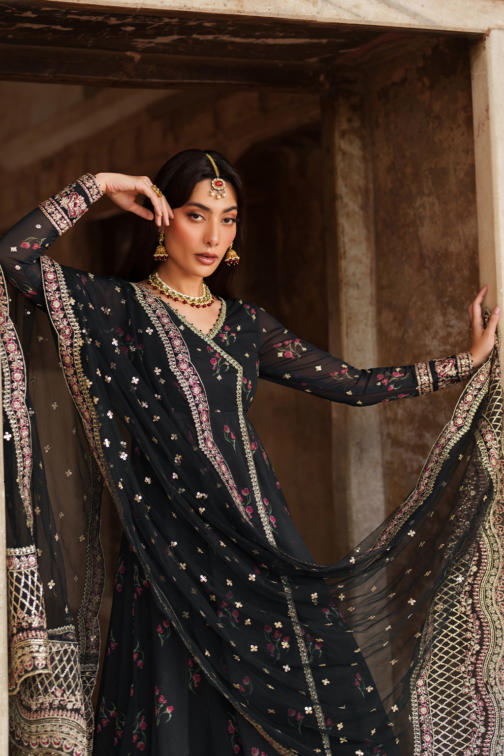 Iznik | Exclusive Formals | UE-550  Printed Chiffon