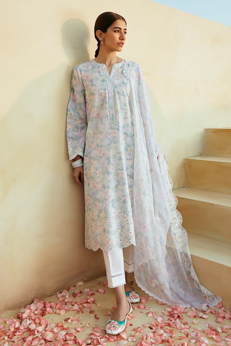 Cross Stitch | Premium Lawn 24 | VIOLA PEARL - House Of Anaya