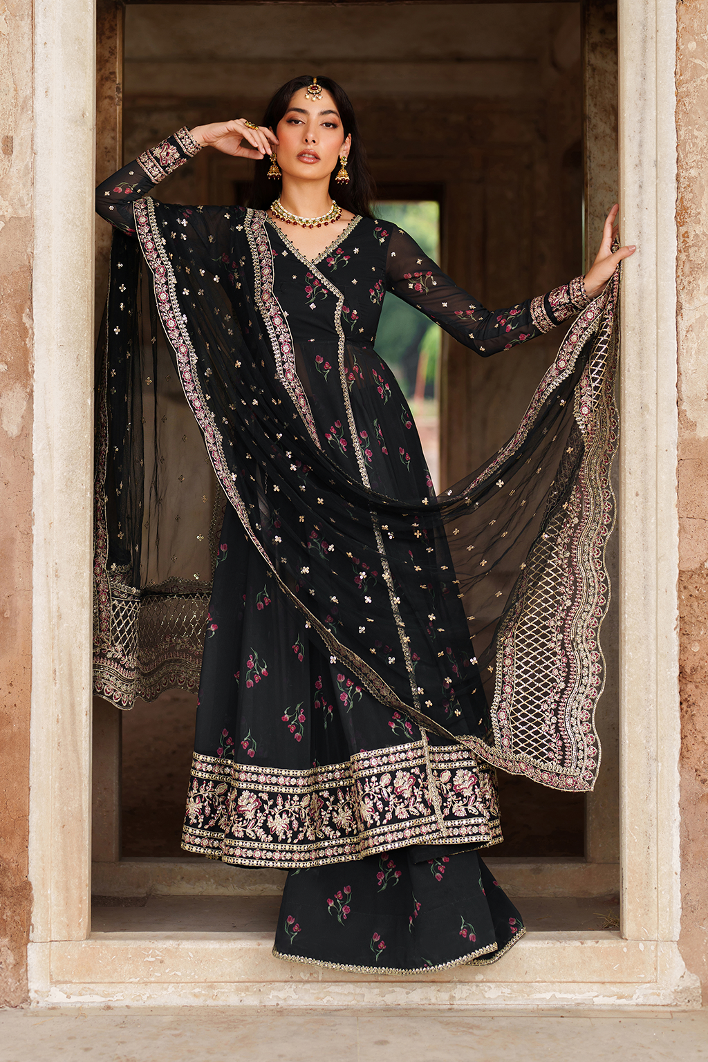 Iznik | Exclusive Formals | UE-550  Printed Chiffon