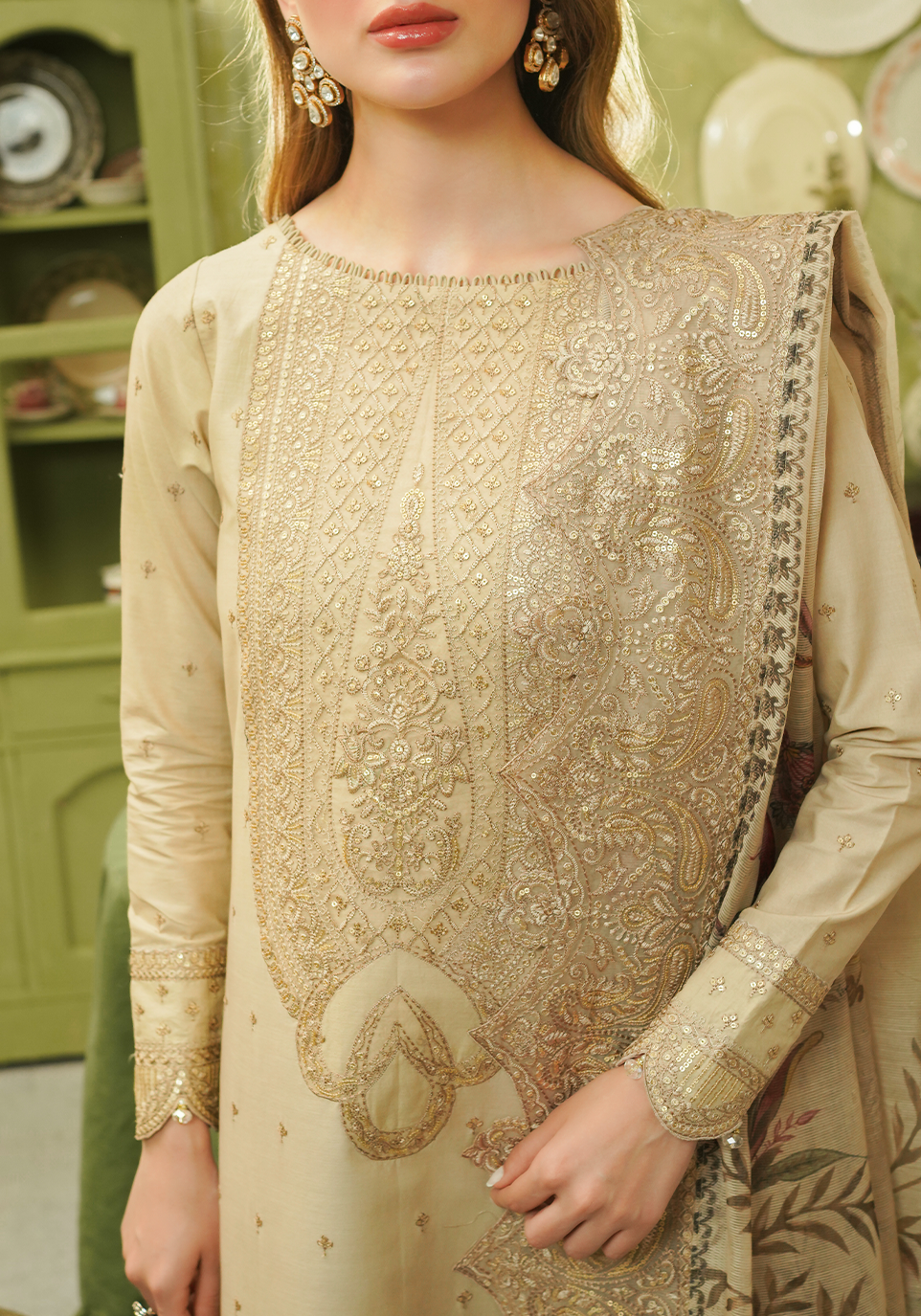 Zarqash | Tresor Luxury Lawn 24 | ZQT 0010 ALISA - Riwayat-e-khas