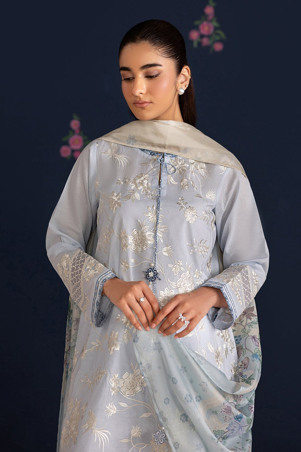 Baroque | Embroidered Lawn | SF-4466