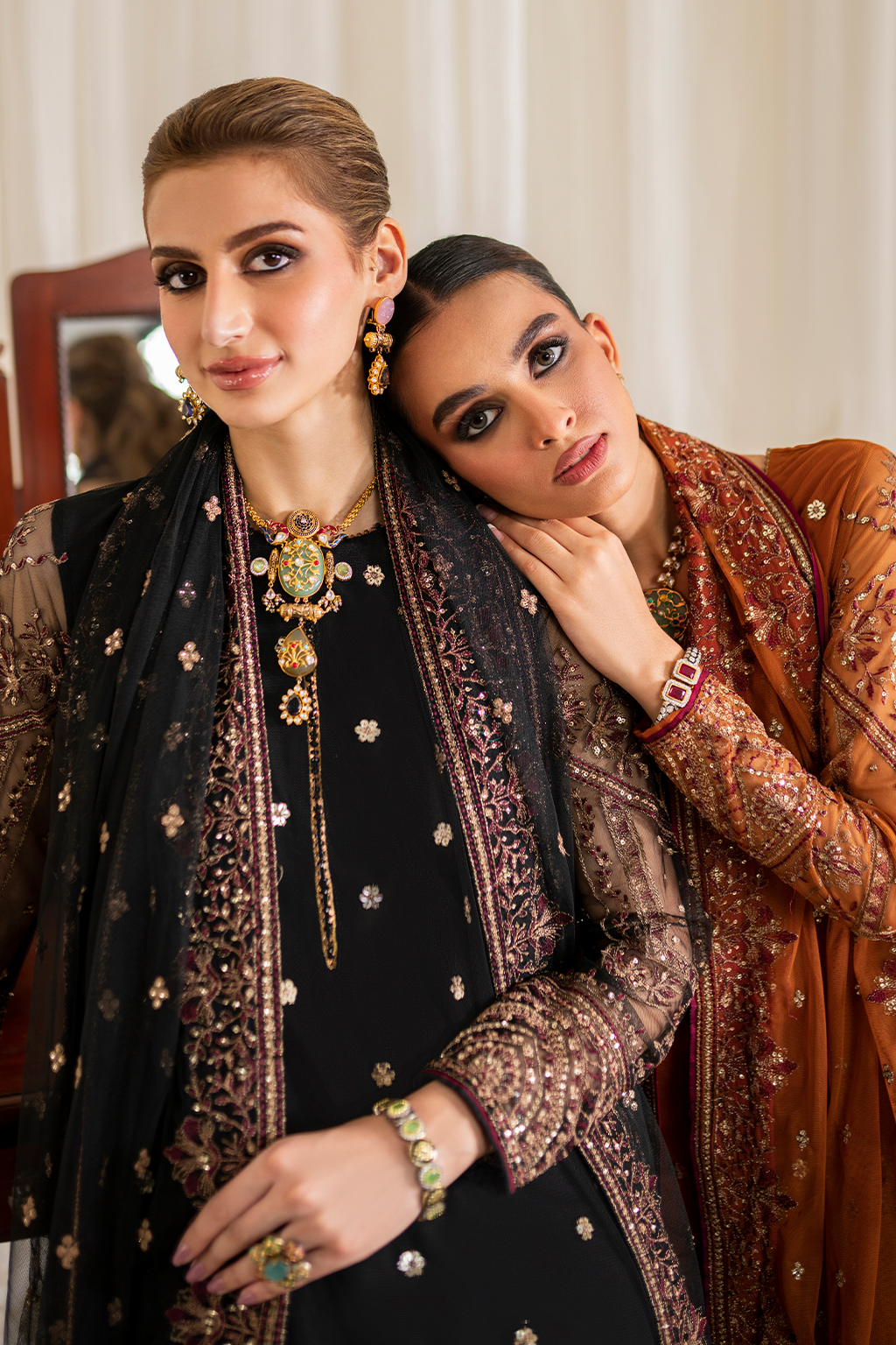 Iznik | Exclusive Formals | UE-288 Embroidered Net