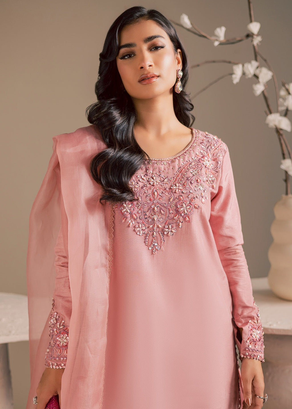 Maria Osama Khan | Noir Bliss Luxury Formals | Blush Dew
