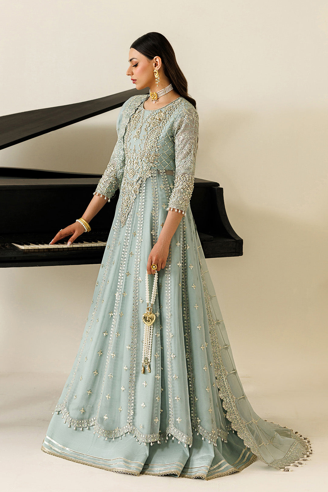 Alizeh | AYMAL V4 - LUXURY BAMBER CHIFFON '26 | AF-BHM-4070-Sinoor