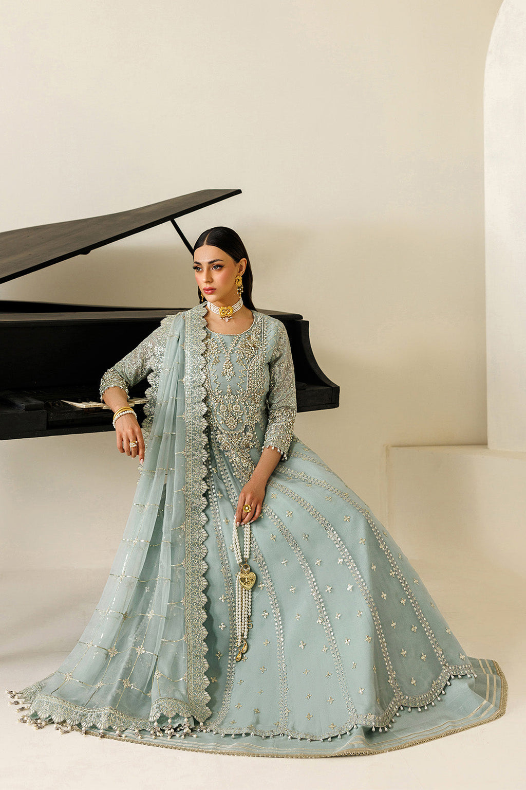 Alizeh | AYMAL V4 - LUXURY BAMBER CHIFFON '26 | AF-BHM-4070-Sinoor