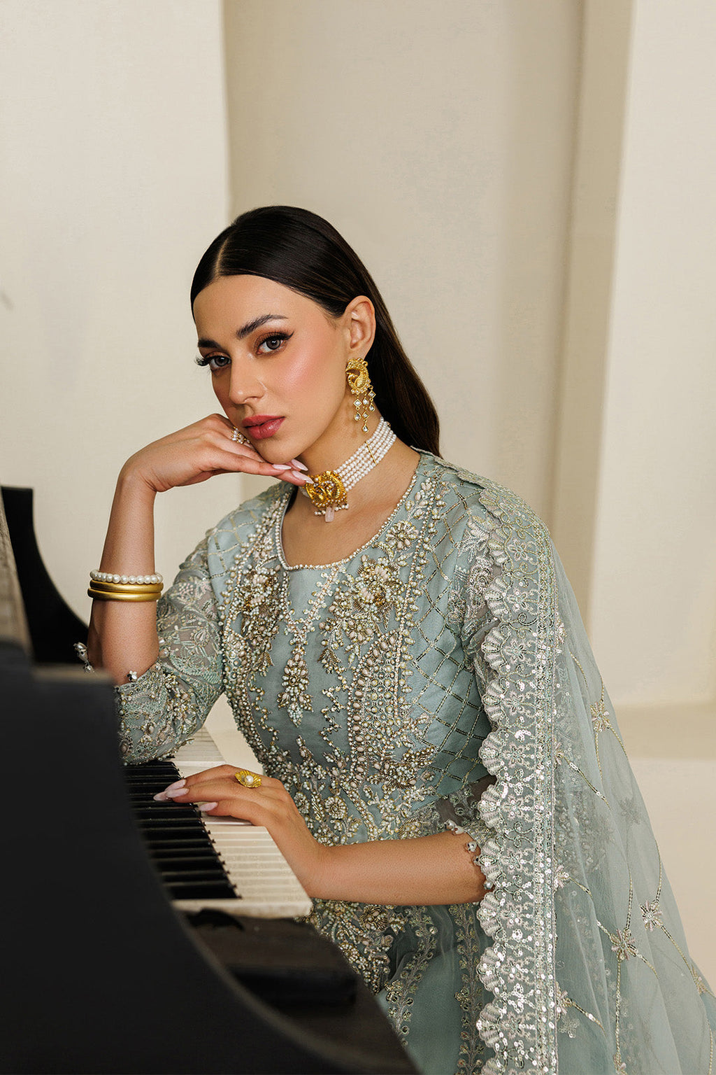 Alizeh | AYMAL V4 - LUXURY BAMBER CHIFFON '26 | AF-BHM-4070-Sinoor