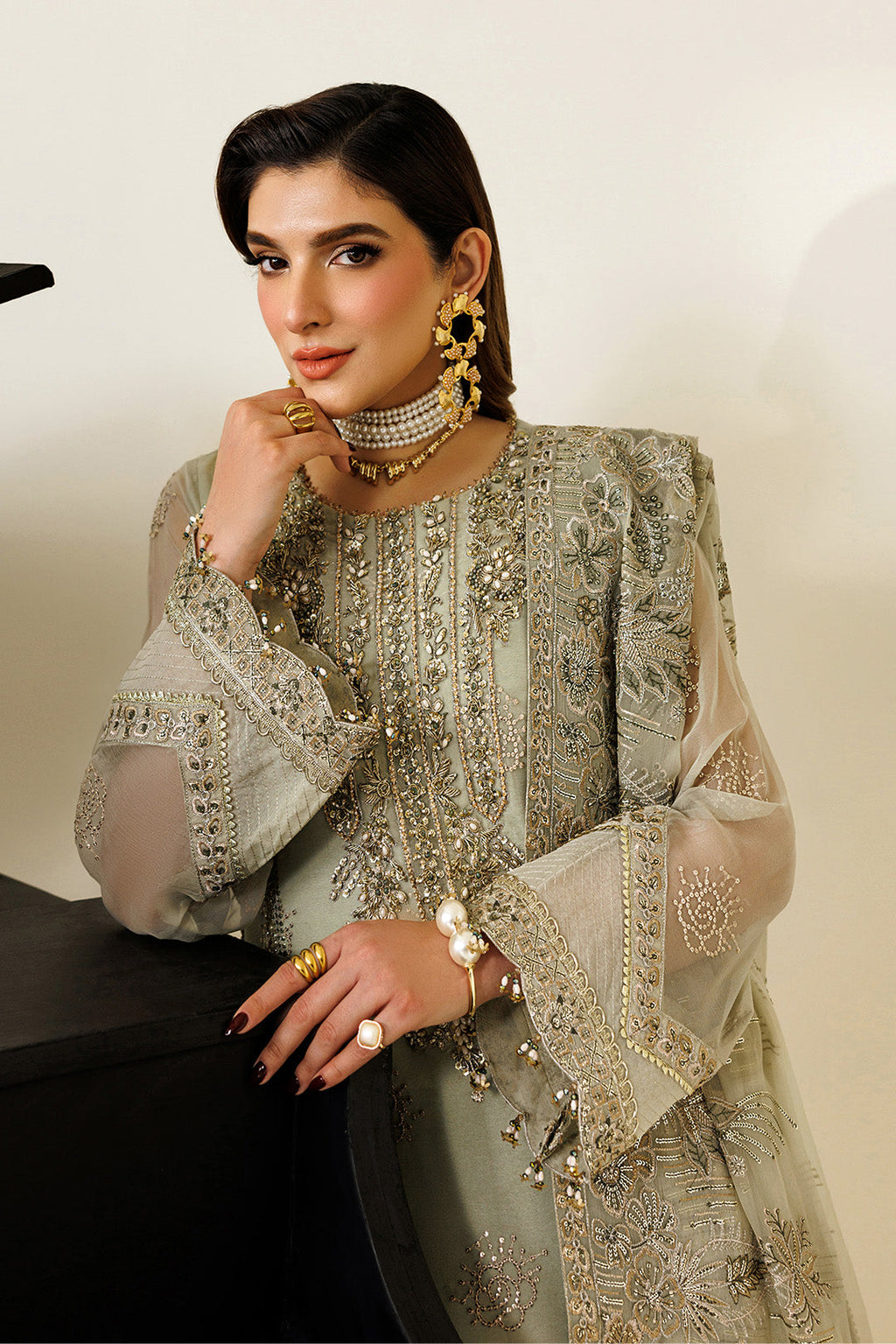Alizeh | AYMAL V4 - LUXURY BAMBER CHIFFON '26 | AF-BHM-4072-Javi