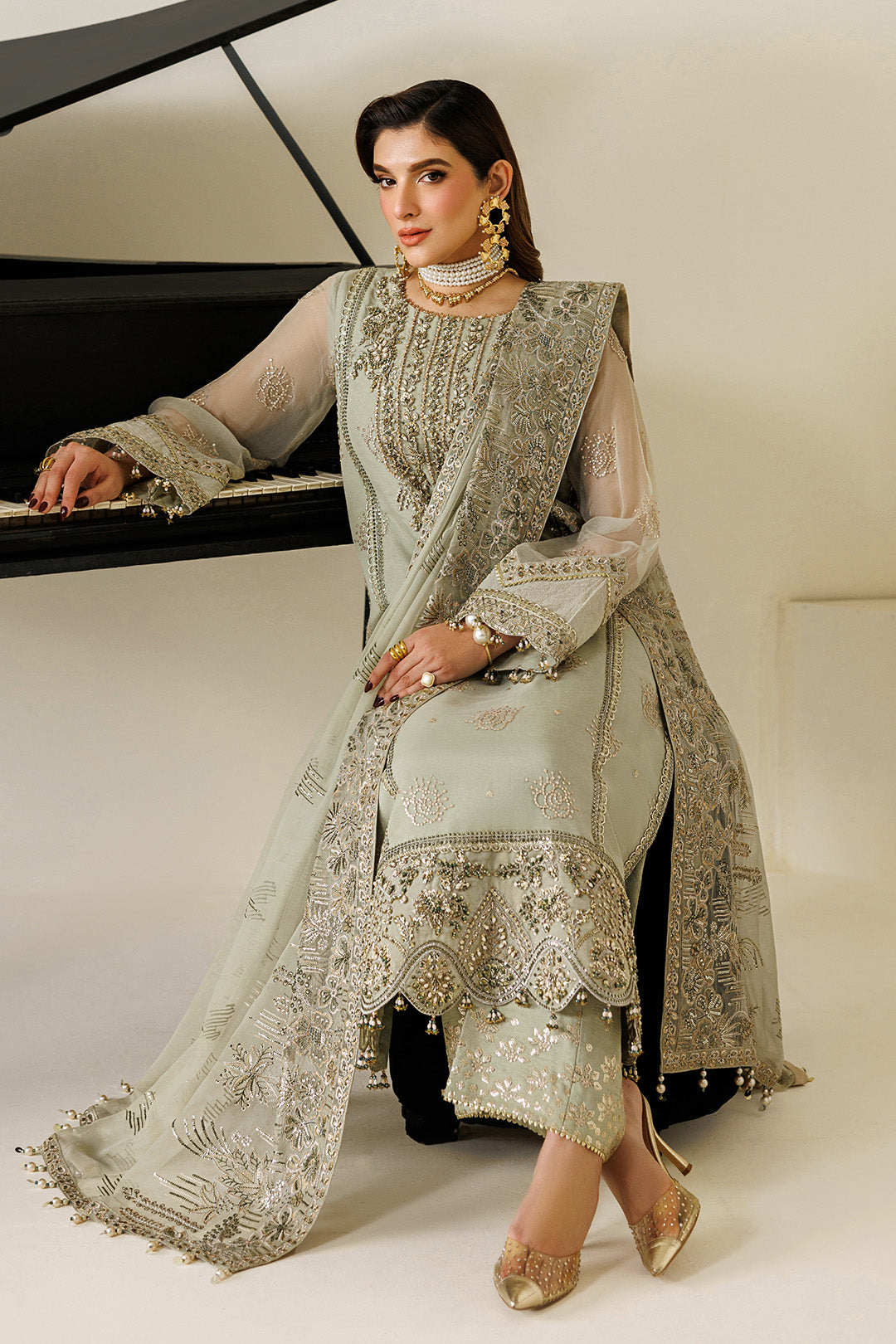 Alizeh | AYMAL V4 - LUXURY BAMBER CHIFFON '26 | AF-BHM-4072-Javi