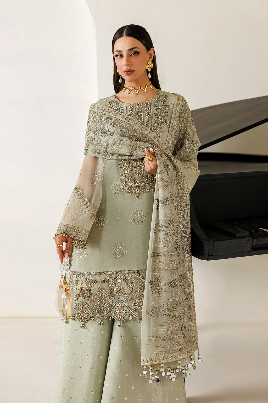 Alizeh | AYMAL V4 - LUXURY BAMBER CHIFFON '26 | AF-BHM-4072-Javi