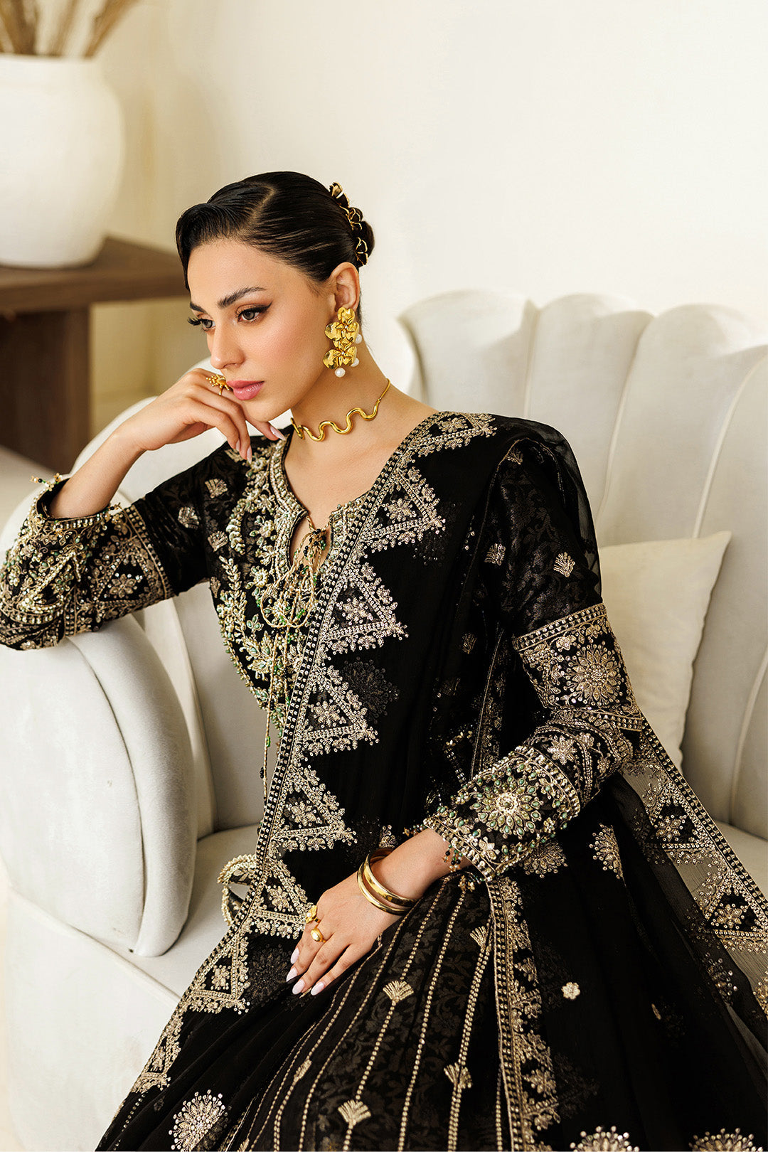 Alizeh | AYMAL V4 - LUXURY BAMBER CHIFFON '26 | AF-BHM-4073-Blanc