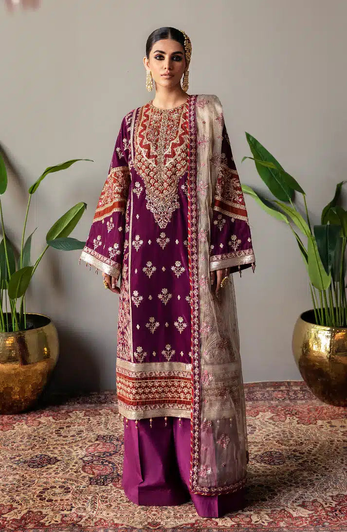 Emaan Adeel | Makhmal Velvet Edition 23 | MK-05 MAHZARA - House Of Anaya
