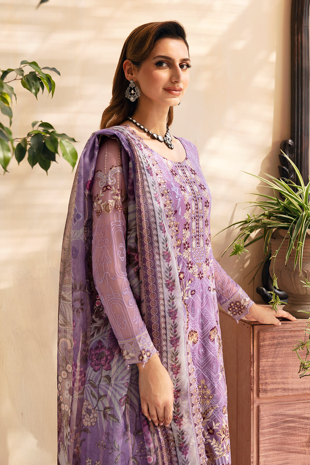 Ramsha | Chevron Chiffon Collection | A-906 - House Of Anaya