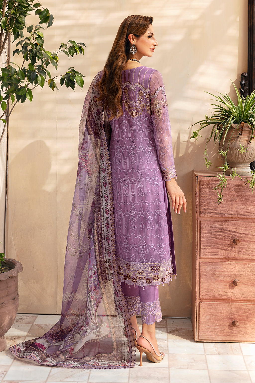 Ramsha | Chevron Chiffon Collection | A-906 - House Of Anaya
