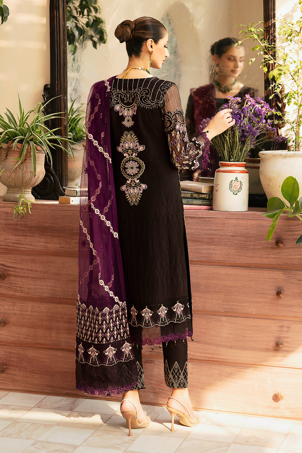 Ramsha | Chevron Chiffon Collection | A-905 - House Of Anaya