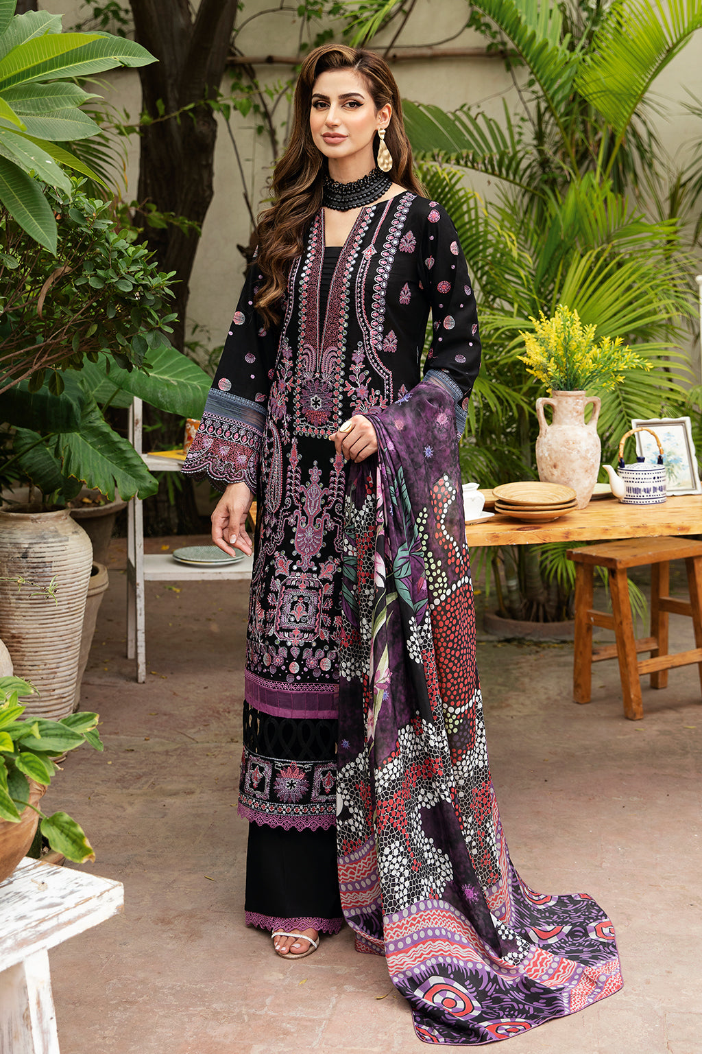 Ramsha | Luxury Lawn 24 | Y-806 - House Of Anaya