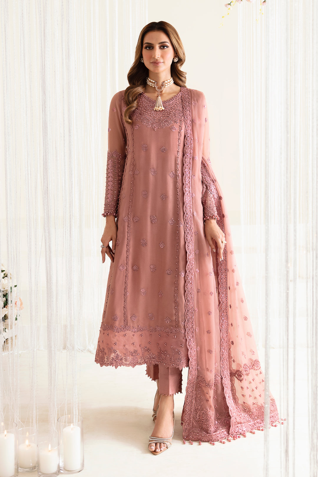 Alizeh | Reena Wedding Edits | AF-HM-4016-CRIMSON - House Of Anaya