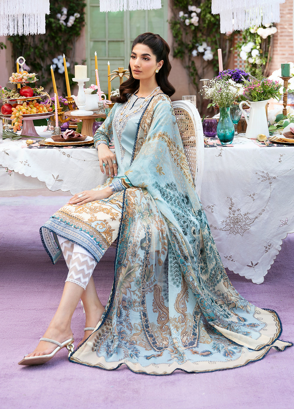 Gulaal | Summer Glow Lawn 24 | AMAYRAH (GL-L-24V3-02) - House Of Anaya