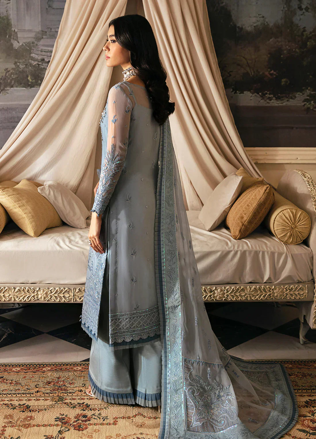 Gulaal | Embroidered Chiffon 23 | Zuria - House Of Anaya