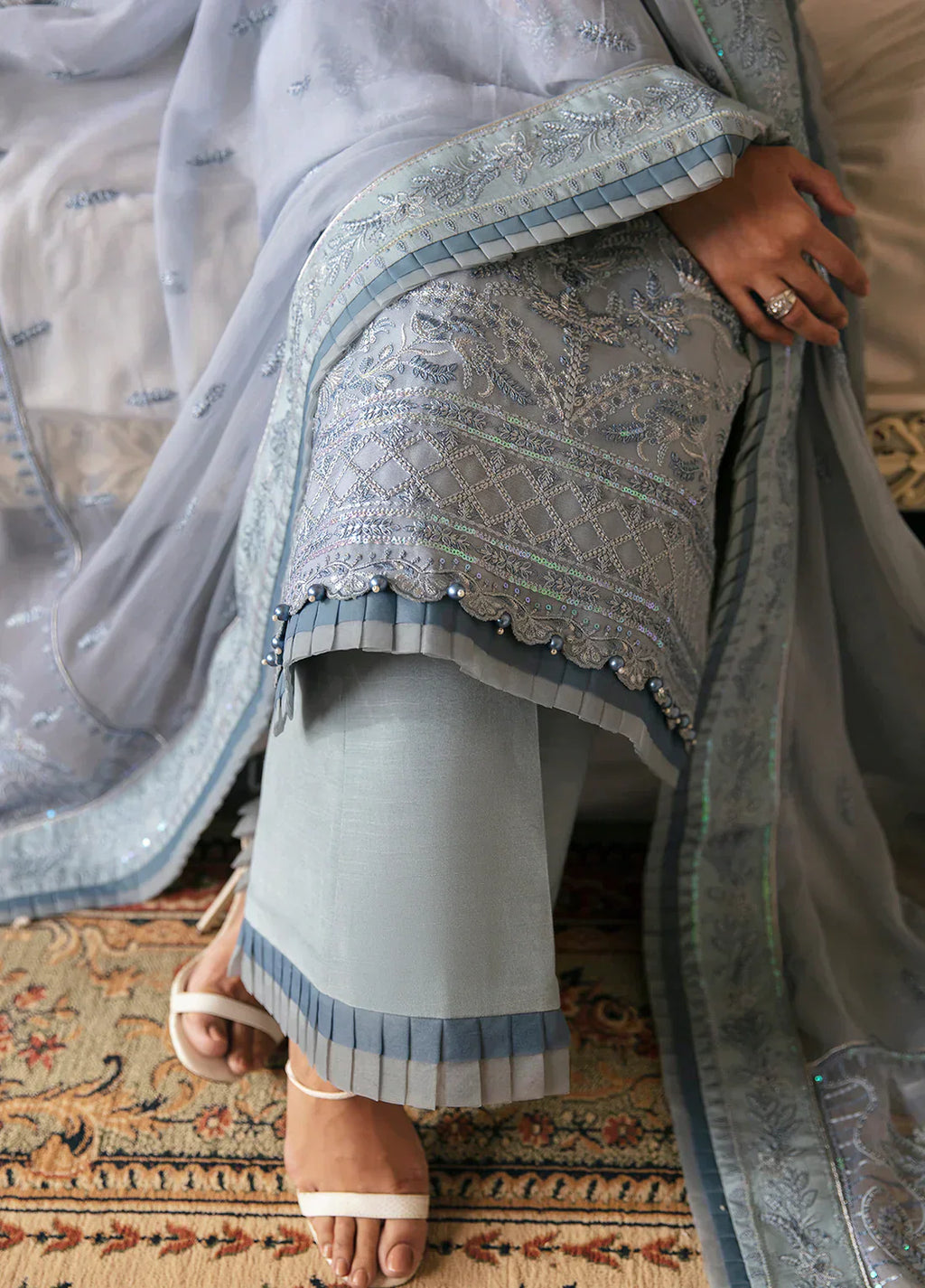 Gulaal | Embroidered Chiffon 23 | Zuria - House Of Anaya
