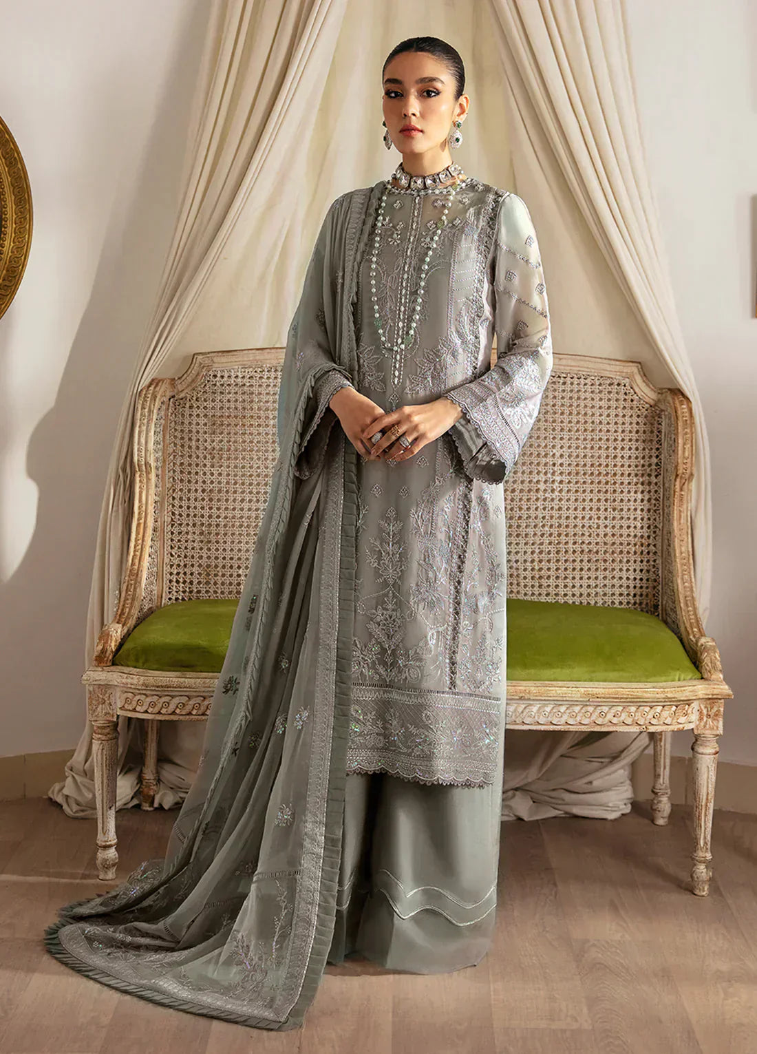 Gulaal | Embroidered Chiffon 23 | Sirena - House Of Anaya
