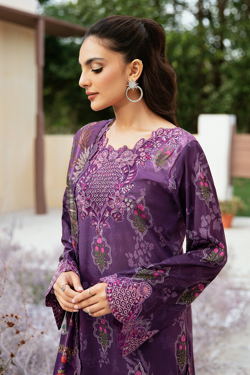 Ramsha | Rangrez Lawn Collection | N-506 - House Of Anaya