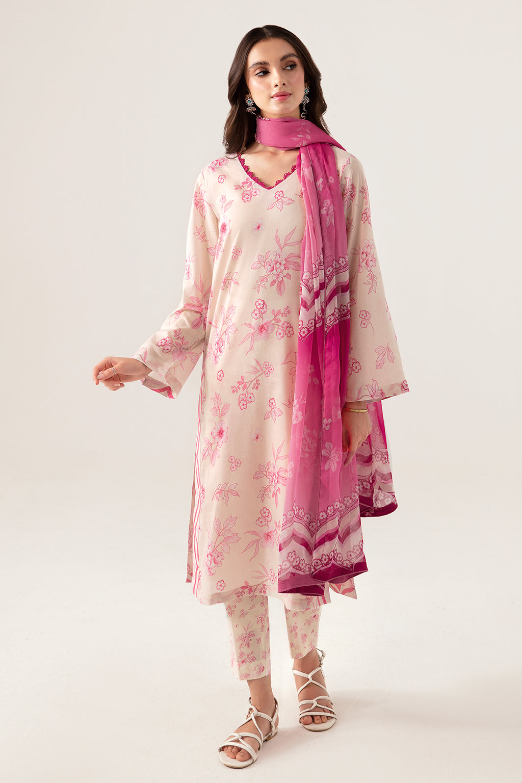 Ramsha | Pinted Lawn | RP-105 - House Of Anaya