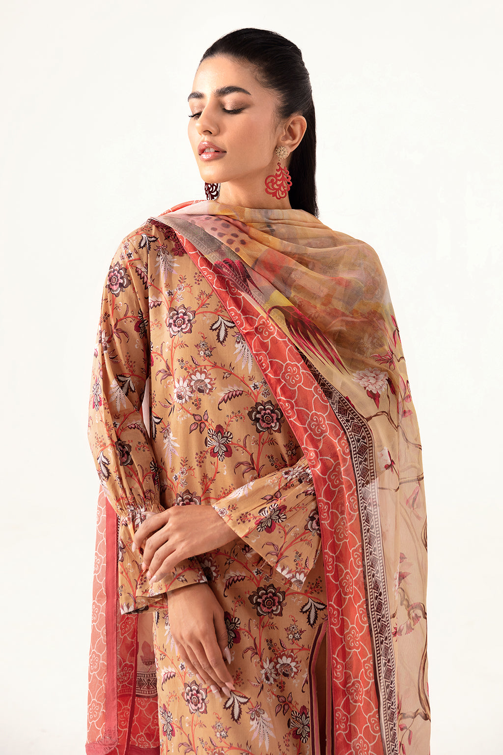 Ramsha | Pinted Lawn | RP-112 - House Of Anaya