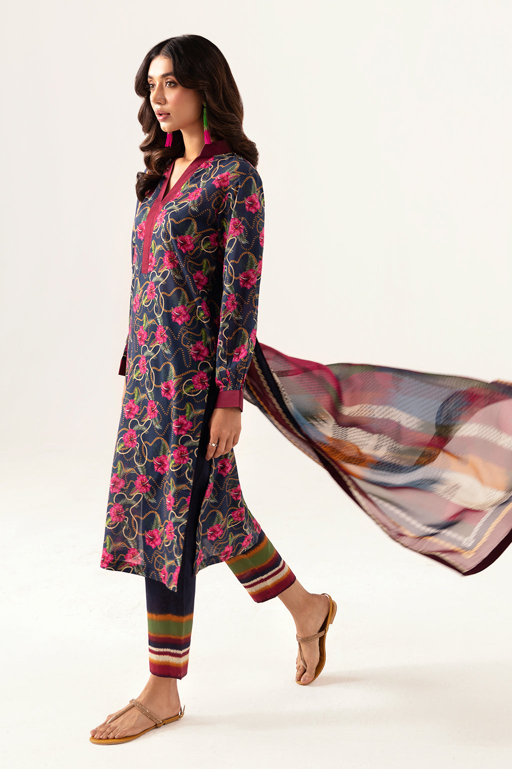 Ramsha | Pinted Lawn | RP-101 - House Of Anaya