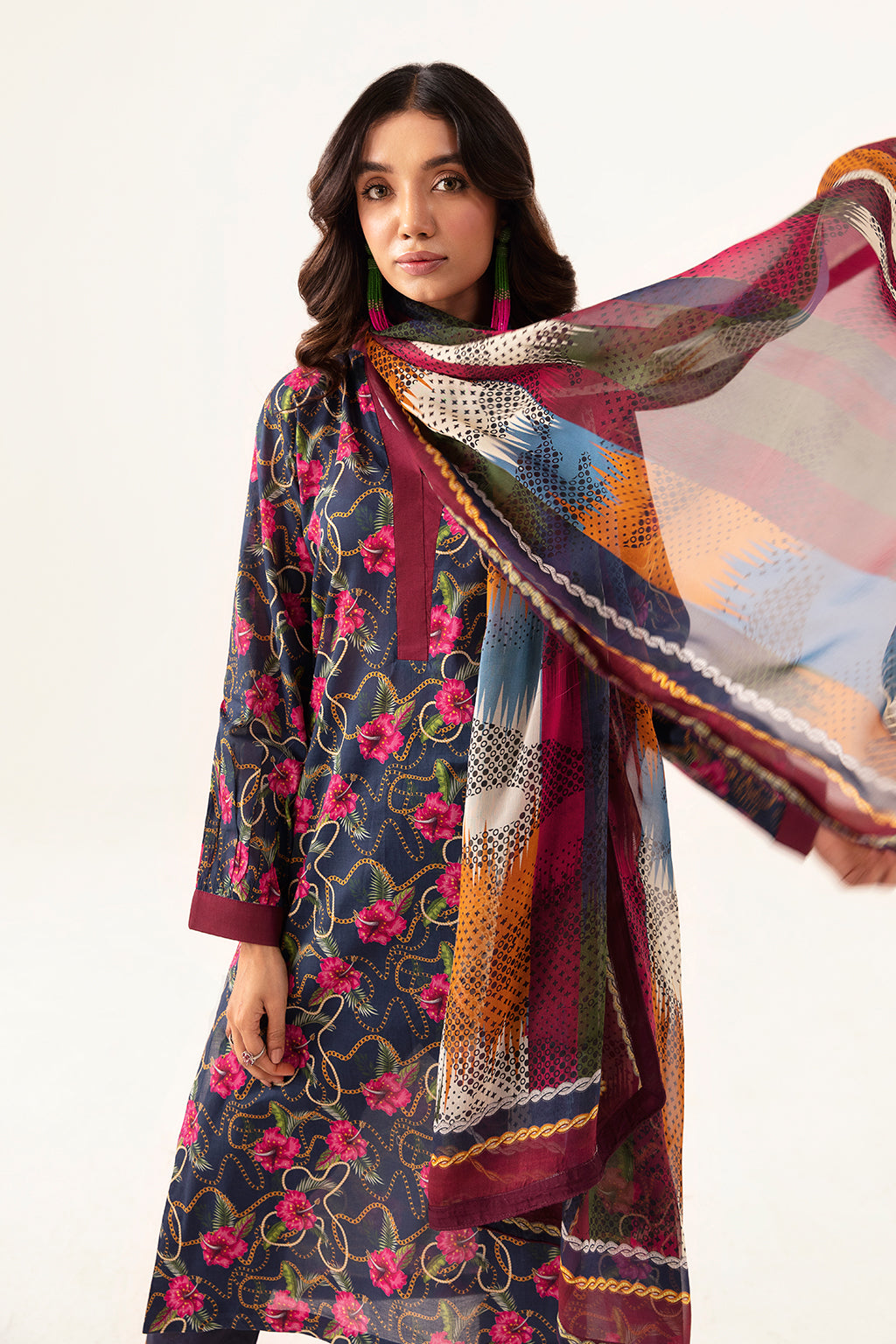 Ramsha | Pinted Lawn | RP-101 - House Of Anaya