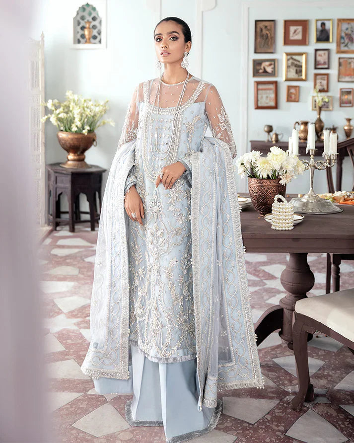 Gulaal | Meherma Wedding Formals Collection | Saika Embroidered Net 3-Piece Suit WS-20