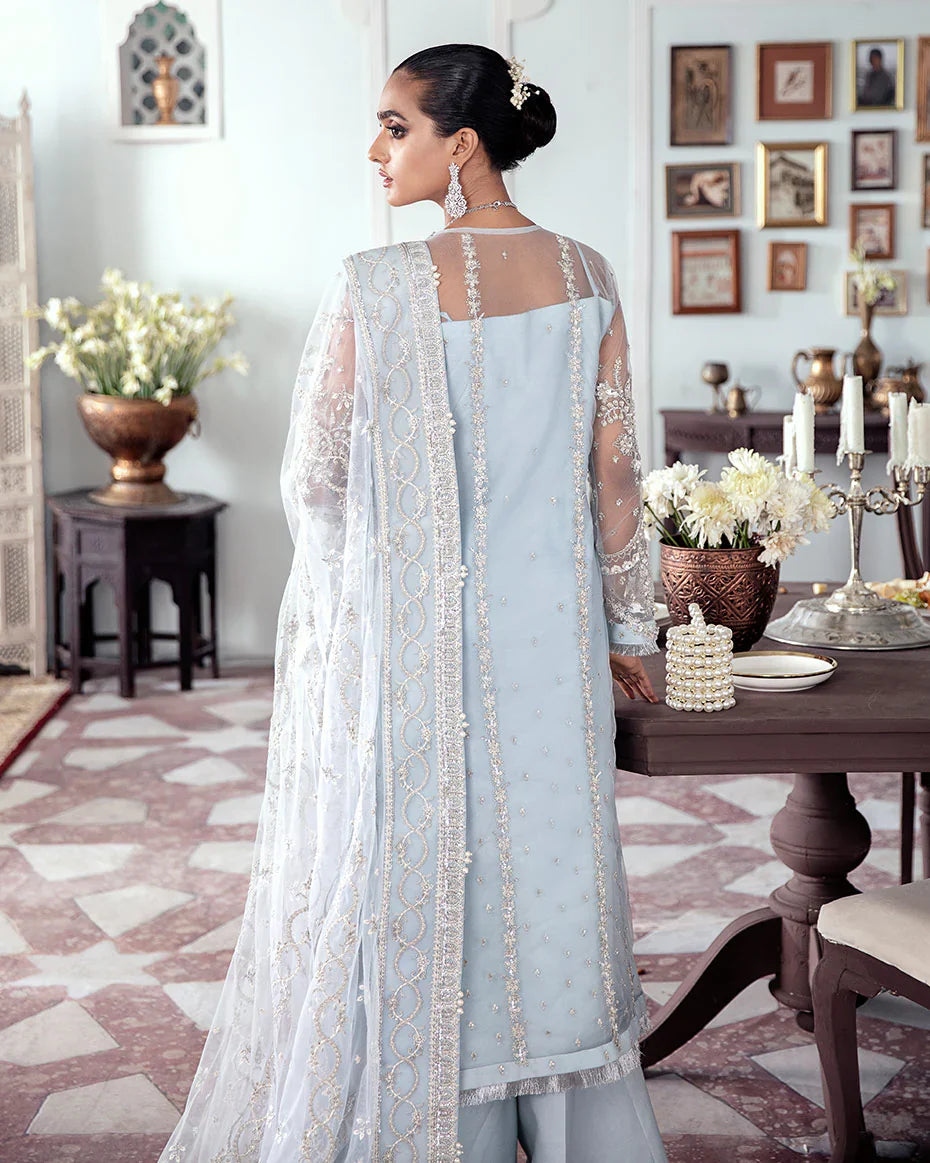 Gulaal | Meherma Wedding Formals Collection | Saika Embroidered Net 3-Piece Suit WS-20