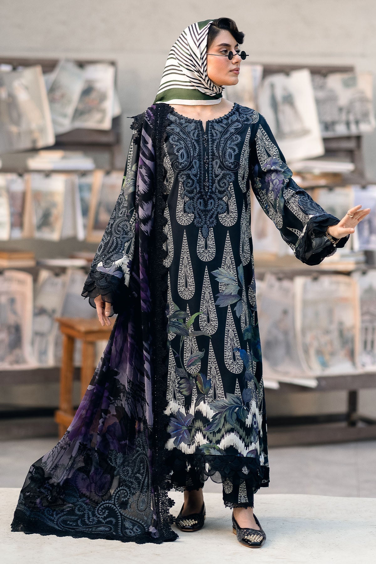 Nureh | Glam Girl Lawn | GL-19 - Riwayat-e-Khas