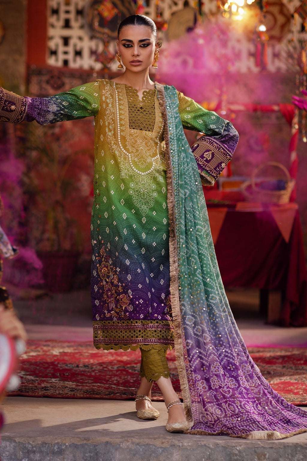 Nureh | Bazaar Lawn | NS-132 - House Of Anaya