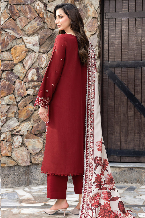Farasha | Eminence Khaddar 25 | Claret