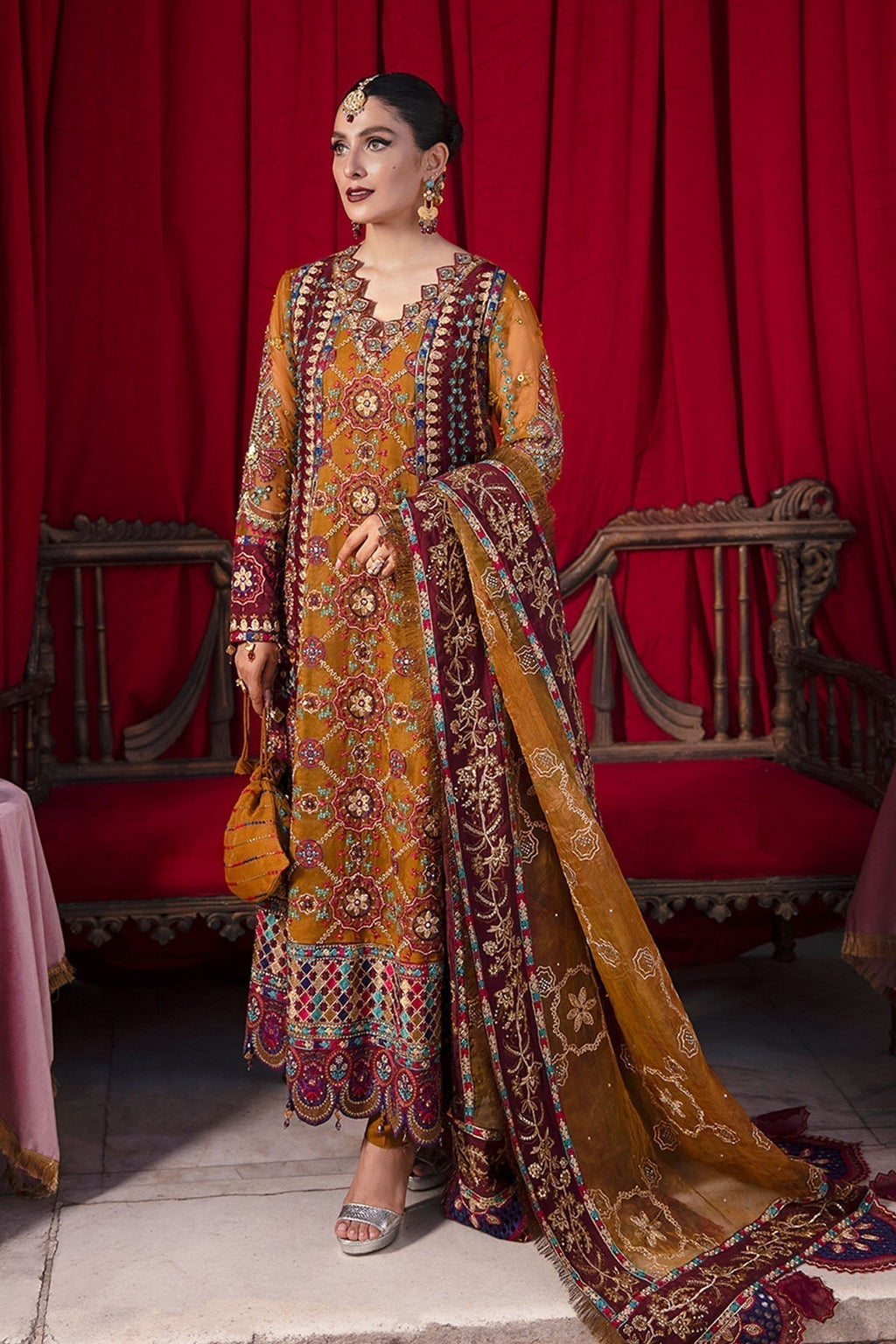 Nureh | Jhoomro Wedding Formals | Gulshan Shirt - House Of Anaya