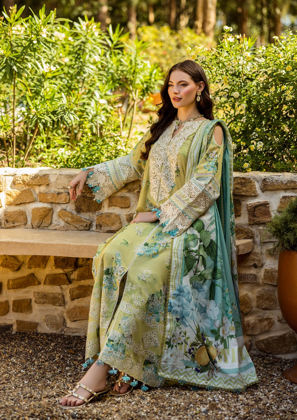 Elaf Premium | Print Chikankari 25 | ELK-07A ALLURE