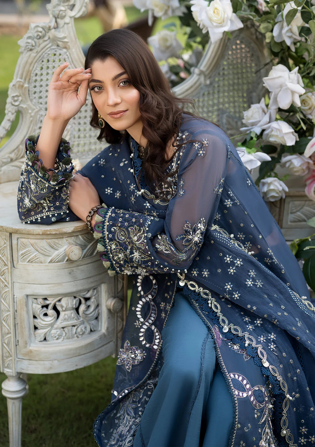 Elaf Premium | Formal Handwork Collection | EFH-04 FALAK - House Of Anaya