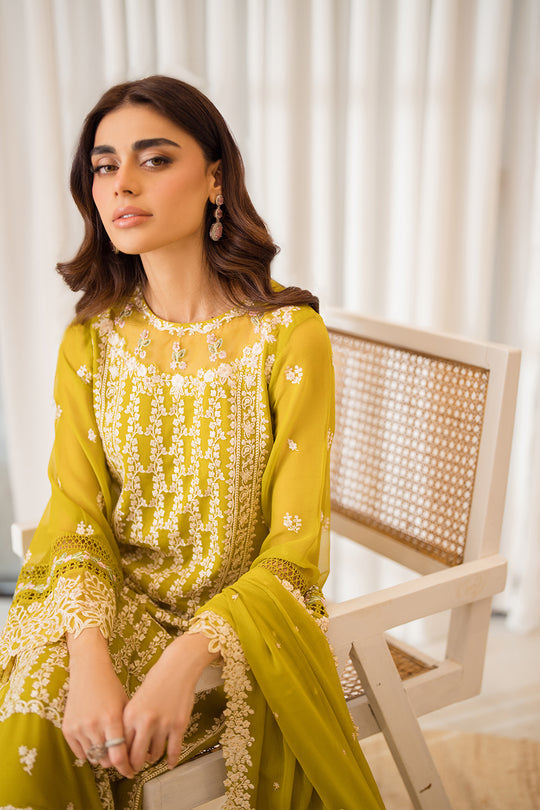 Azure | Ensembles Embroidered Formals | Amber Glow - Riwayat-e-Khas
