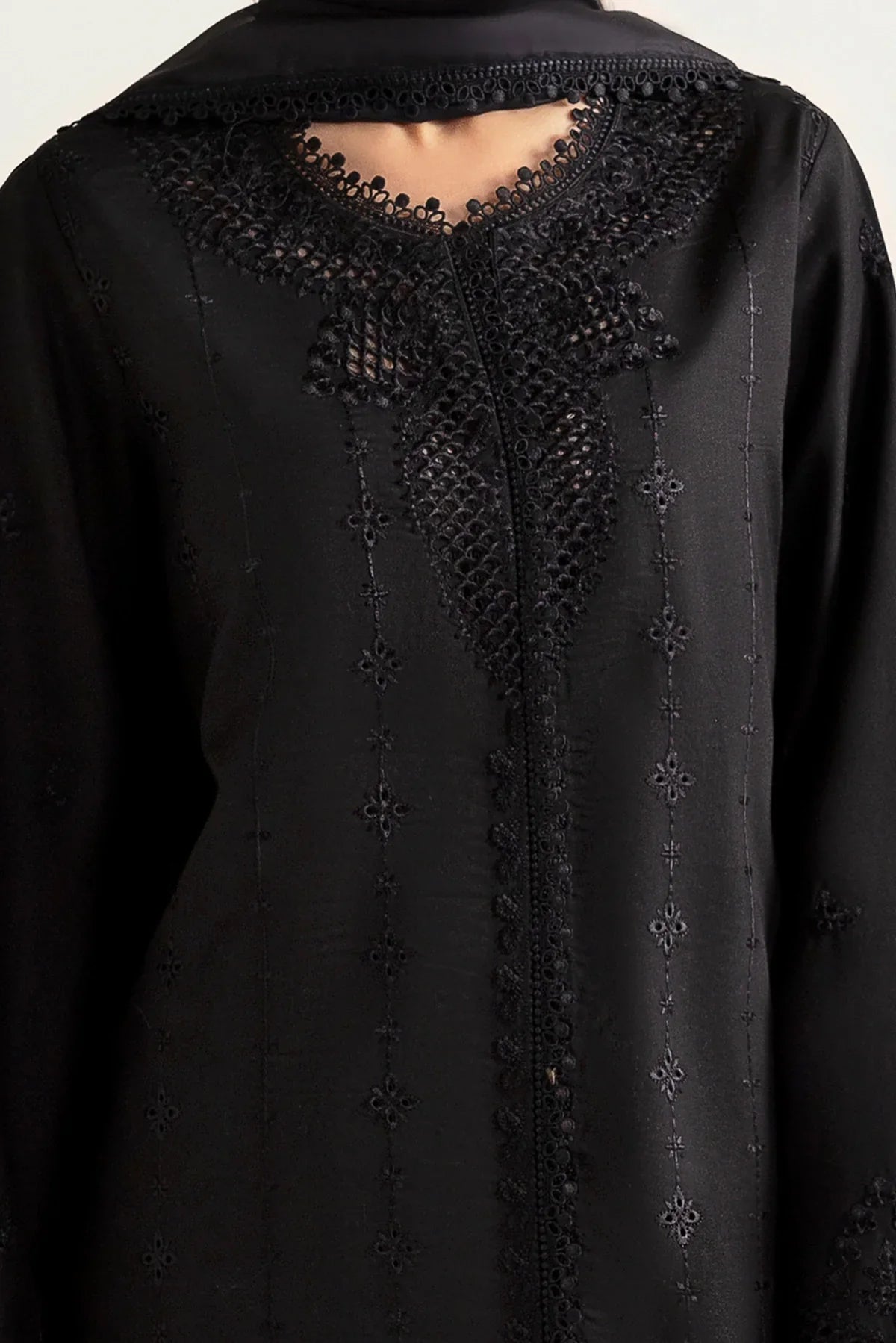 Afrozeh | Basic Pret 25 | Charcoal Nior