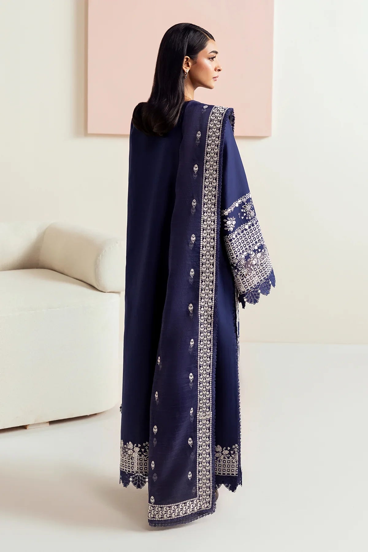 Afrozeh | Basic Pret 25 | Indigo Plum