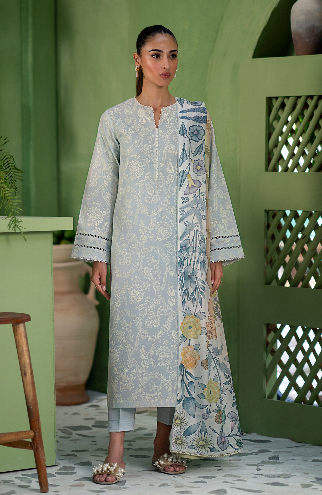 Seran | Artisan Lawn 25 | GLACE - Riwayat-e-Khas
