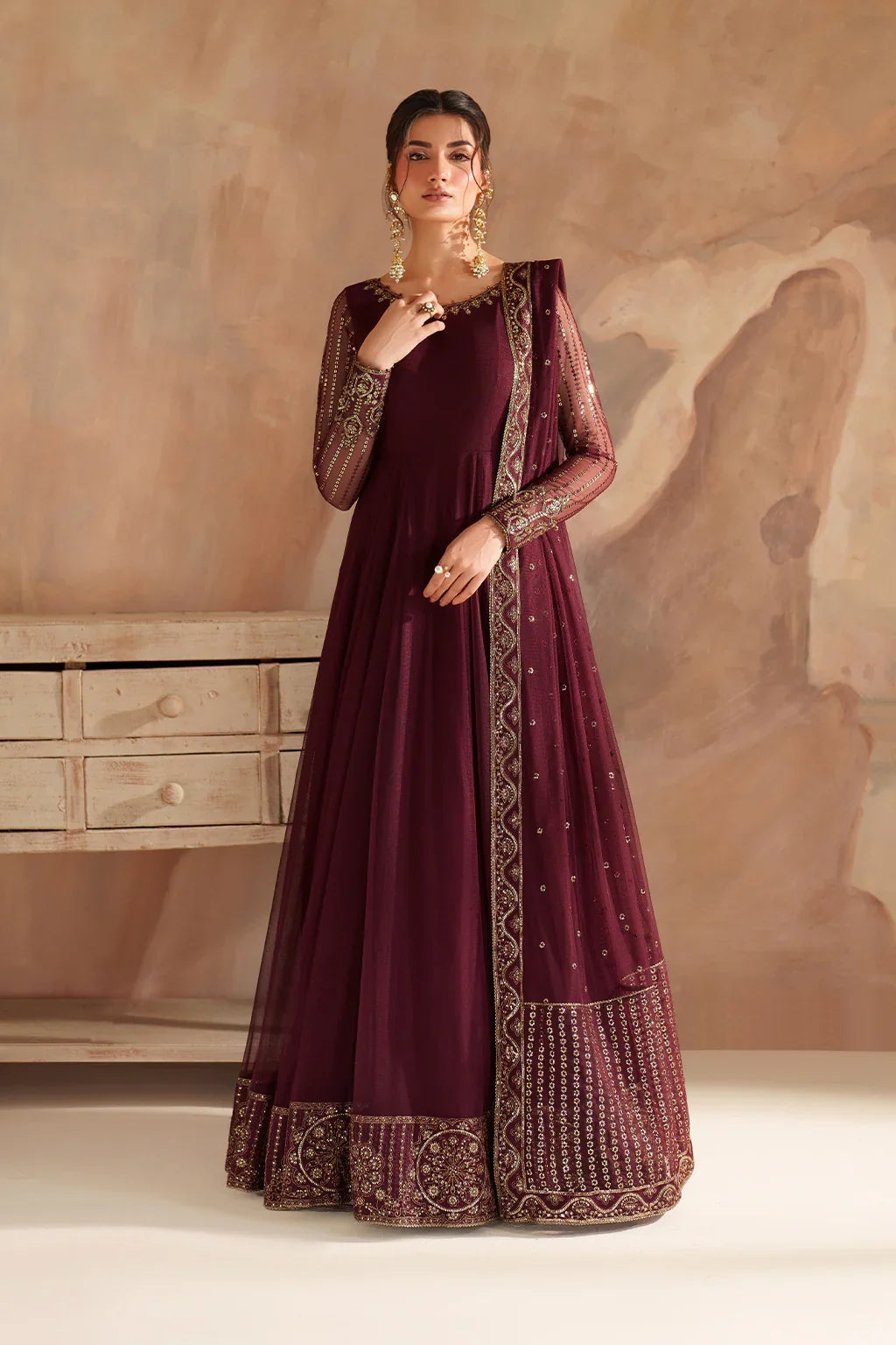 Iznik | Chinon Chiffon | CC-80 Embroidered Net