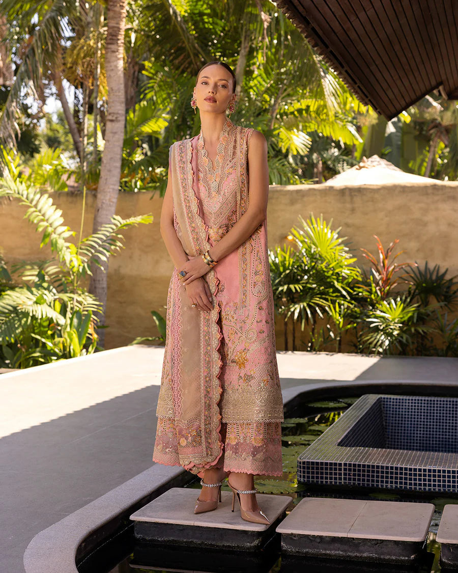 Faiza Saqlain | Luxury Lawn |  Peony