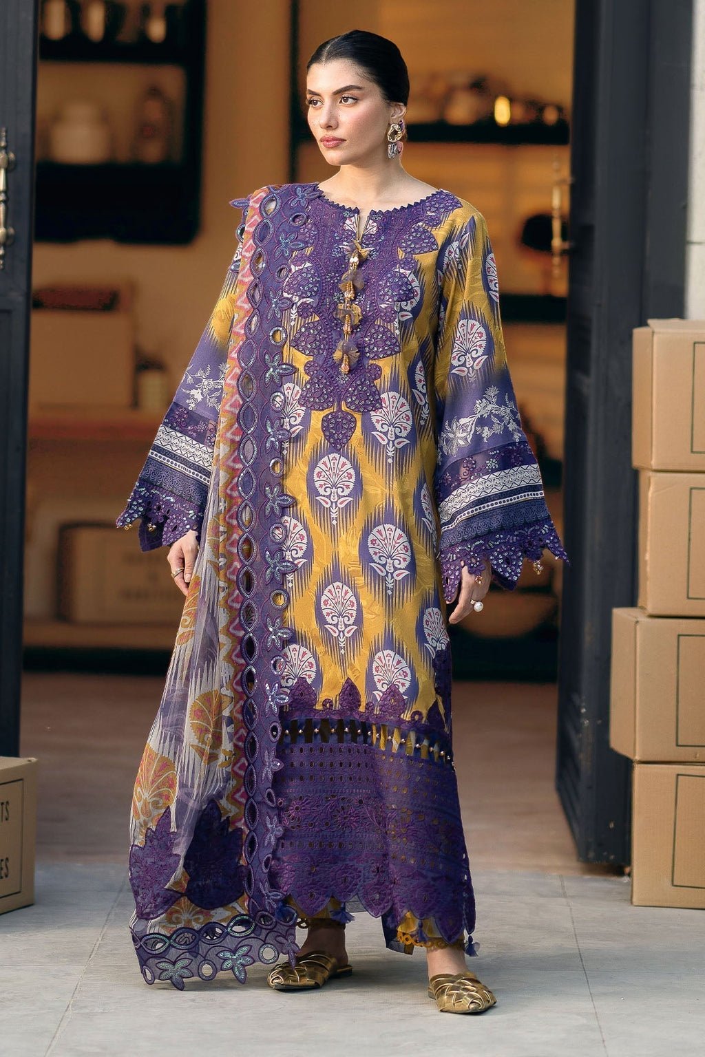 Nureh | Glam Girl Lawn | GL-22 - Riwayat-e-Khas