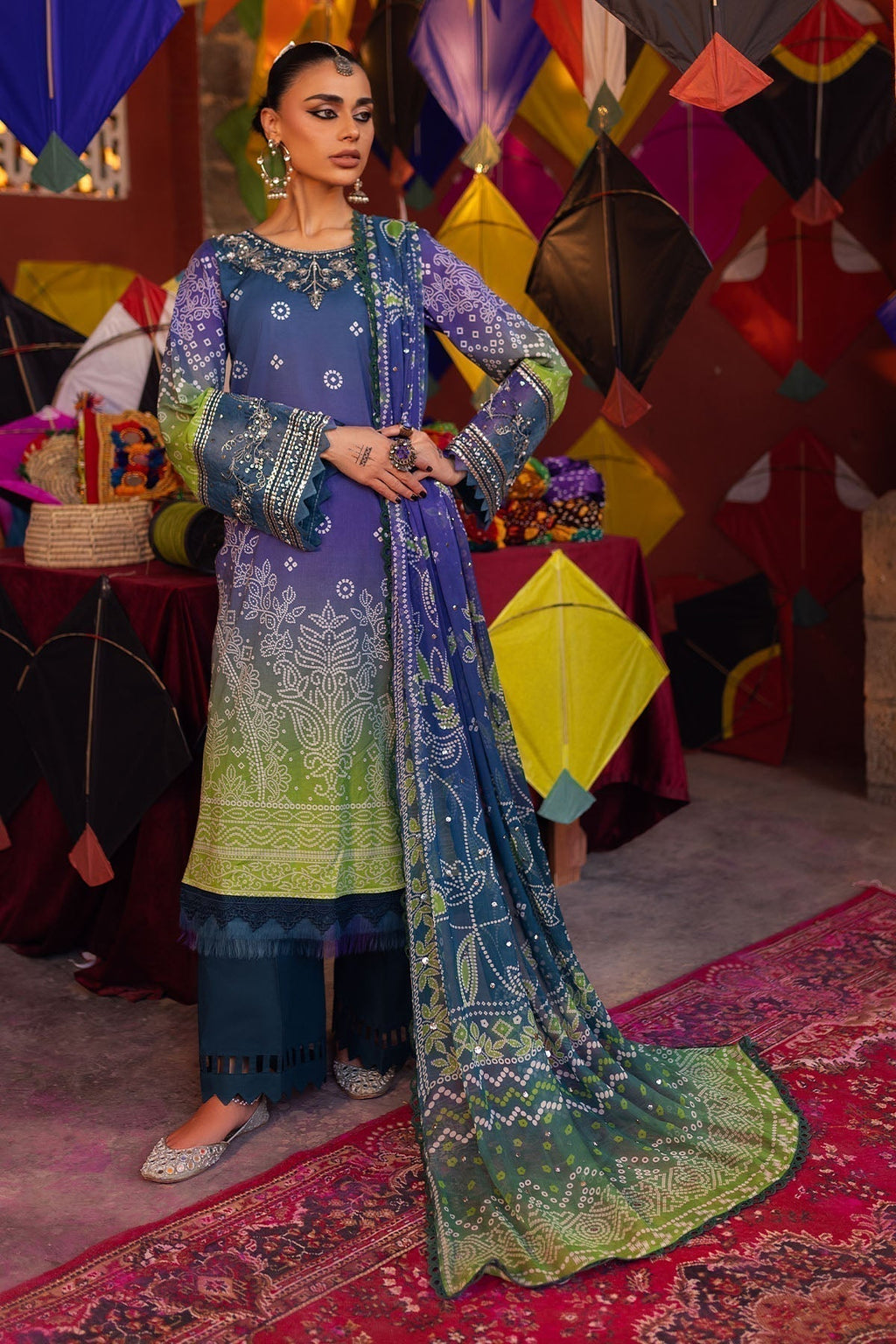 Nureh | Bazaar Lawn | NS-133 - House Of Anaya