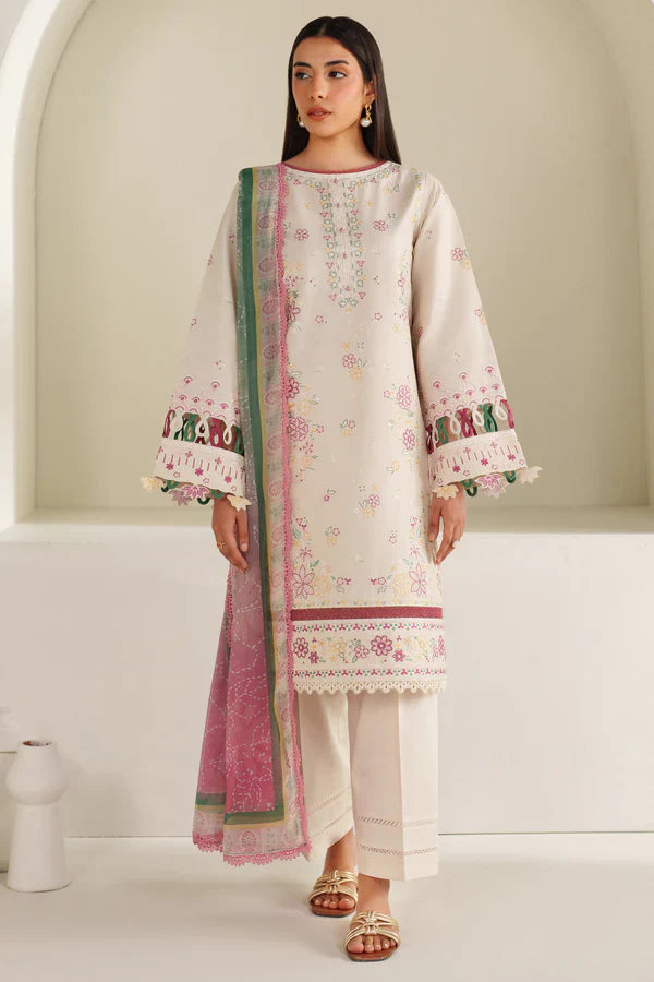 Farasha | Summer Weaves Embroidered lawn'26 | Meadow Bloom